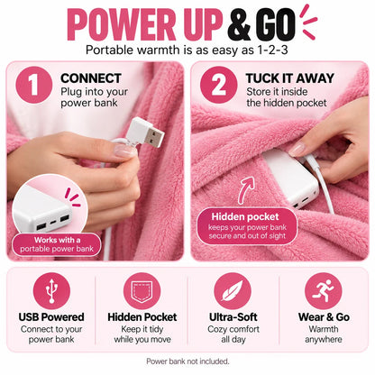 MySnuggy™ Heated Blanket Hoodie